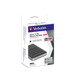 SSD externí Verbatim 256GB, s numerickou klávesnicí pro šifrování stříbrný/šedý

 obrázek produktu 6 z 6