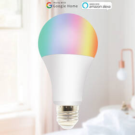 Chytrá žárovka iQtech SmartLife WB009, Wi-Fi, E27, 10W, barevná 

 obrázek produktu 5 z 8