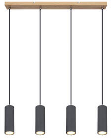 Závěsné svítidlo GLOBO Robby, 4x GU10 dřevo

 obrázek produktu 2 z 3