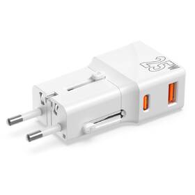Cestovní adaptér Mobile Origin Travel adapter 25W, EU/US/UK/AU bílý

 obrázek produktu 5 z 7