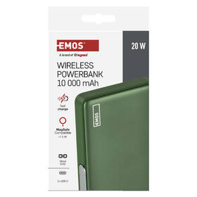 Powerbanka EMOS WI 1031, 20W, 10000 mAh zelená

 obrázek produktu 14 z 19