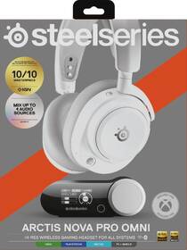 Headset SteelSeries Arctis Nova Pro Omni bílý

 obrázek produktu 16 z 17