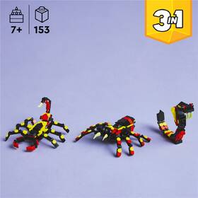 Stavebnice LEGO® Creator 3 v 1 31159 Divoká zvířata: Překvapivý pavouk 

 obrázek produktu 7 z 8