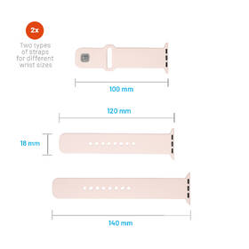 Řemínek FIXED Silicone Sporty Strap na Apple Watch 42/44/45mm růžový

 obrázek produktu 4 z 5