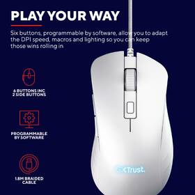 Myš Trust GXT 924 YBAR+ bílá

 obrázek produktu 8 z 9