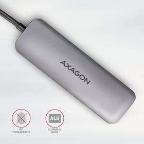 USB Hub Axagon USB 3.2 Gen 1 hub, 3x USB-A, HDMI 4k/30Hz, SD/microSD, kabel USB-C 20cm šedý

 obrázek produktu 6 z 8