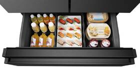 Americká lednice Hisense RF728N4SBFE černá barva
