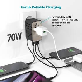 Cestovní adaptér Epico UltraBoost Universal GaN 70W titanový

 obrázek produktu 10 z 11