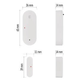 Senzor EMOS GoSmart Bezdrátový dveřní senzor IP-2011Z, ZigBee bílý

 obrázek produktu 10 z 15