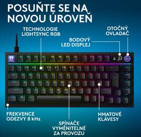 Klávesnice Logitech G316 X 75 - CZ/SK layout černá

 obrázek produktu 8 z 19