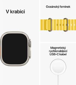 Chytré hodinky Apple GPS + Cellular, 49mm pouzdro z titanu - žlutý oceánský řemínek 

 obrázek produktu 7 z 7