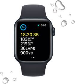 Chytré hodinky Apple GPS 40mm pouzdro z temně inkoustového hliníku - temně inkoustový sportovní řemínek 

 obrázek produktu 3 z 7