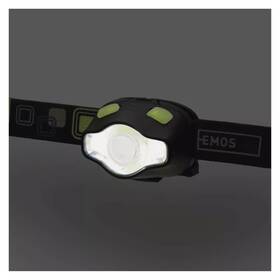 Čelovka EMOS P3536, COB LED + LED, 220 lm, 100 m, 3x AAA 

 obrázek produktu 7 z 10