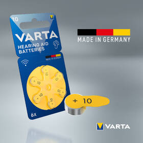 Baterie do naslouchadel Varta Hearing Aid Battery 10, blistr 6ks 

 obrázek produktu 5 z 5