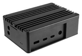 Case AKASA Pi 4 Extended Aluminium case with Thermal Modules for Raspberry Pi 4 Model B černá barva
