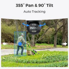 IP kamera Reolink Reolink Trackmix Series W760 Wi-Fi bílá barva
