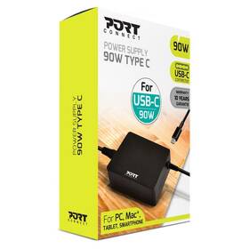 Napájecí adaptér PORT CONNECT 90W, USB-C plug černý

 obrázek produktu 4 z 4