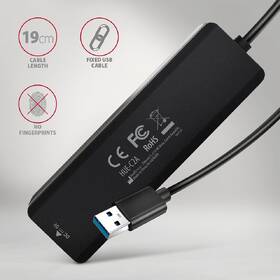 USB Hub Axagon Travel USB-A, 2x USB-A + 2x USB-C černý

 obrázek produktu 4 z 4
