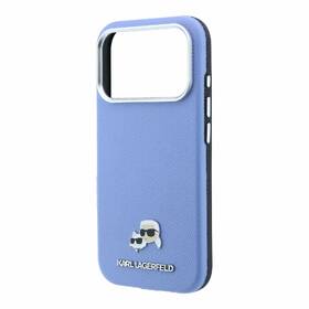 Kryt na mobil Karl Lagerfeld PU Grained Semi Wrap K&CH Heads Magsafe na Apple iPhone 18 Pro modrý

 obrázek produktu 1 z 6