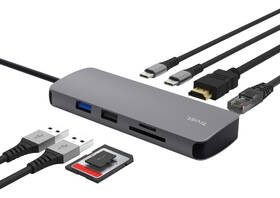 USB Hub Trust Dalyx 8v1 USB-C šedý

 obrázek produktu 6 z 16