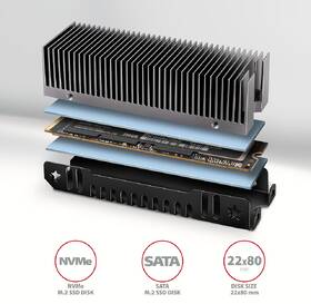 Chladič Axagon CLR-M2XT, M.2 SSD 2280, 24 mm černý

 obrázek produktu 1 z 3