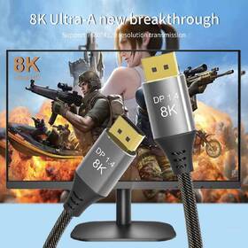 Kabel PremiumCord DisplayPort 1.4, 32,4 Gbit/s, 8K, 3 m černý

 obrázek produktu 13 z 19