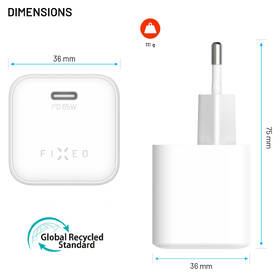Napájecí adaptér FIXED Mini 65W GaN, USB-C, PD bílý

 obrázek produktu 9 z 10