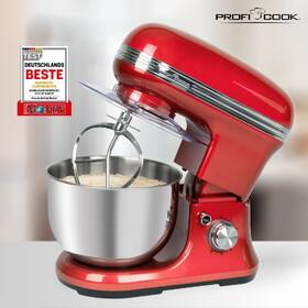 Kuchyňský robot Profi Cook KM 1197RD červená barva
