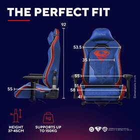 Herní židle Trust GXT 721SM RUYA PRO Superman modrá

 obrázek produktu 8 z 10