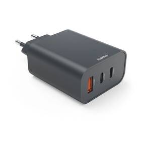 Nabíječka do sítě Hama Ecosential 2xUSB-C/1xUSB-A, PD/QC, 65 W šedá

 obrázek produktu 1 z 4
