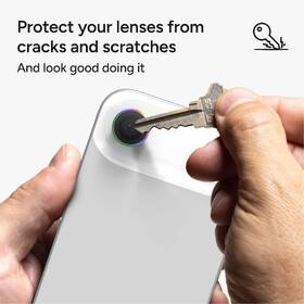 Ochranné sklo čočky fotoaparátu ZAGG InvisibleShield Premium GL (CameraRing) na Apple iPhone Air - duhové 

 obrázek produktu 7 z 11