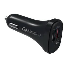 Adaptér do auta WG 2x USB (3,1A), QC 3.0 + Lightning kabel černý

 obrázek produktu 1 z 1