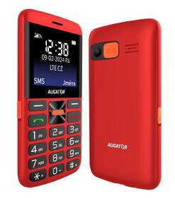 Mobilní telefon Aligator A910 4G Senior červená barva
