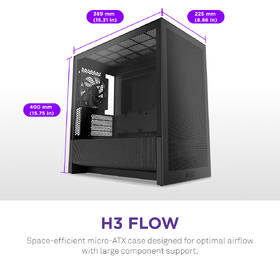Case NZXT H3 Flow černá

 obrázek produktu 4 z 11
