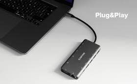 Dokovací stanice Canyon DS-12 13v1, PD 100W šedá

 obrázek produktu 6 z 10