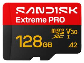 Paměťová karta SANDISK 128GB UHS-I U3 (250R/120W) + SD apaptér 

 obrázek produktu 1 z 3
