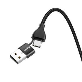 Kabel Baseus 2v1, USB,USB-C/Lightning, 18W, 1m černý

 obrázek produktu 1 z 4