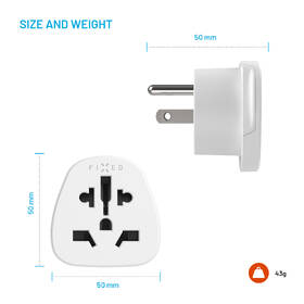 Cestovní adaptér FIXED pro UK, US, AUS do USA bílý

 obrázek produktu 3 z 4