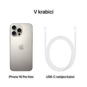 Mobilní telefon Apple 256 GB přírodní titan 

 obrázek produktu 8 z 9