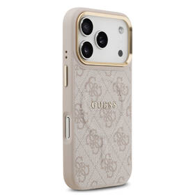 Kryt na mobil Guess PU Leather 4G Gold Frame MagSafe na Apple iPhone 17 Pro růžový

 obrázek produktu 3 z 7