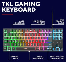 Klávesnice Trust GXT 833 Thado RGB, US layout černá

 obrázek produktu 8 z 8