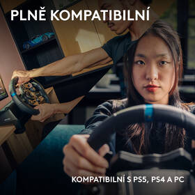 Volant Logitech G923 Racing Wheel and Pedals pro PS5, PS4 a PC 
