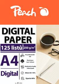 Papíry do tiskárny Peach Digital A4 250g - 125 listů 

 obrázek produktu 2 z 2