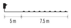 Vánoční osvětlení EMOS 75 LED nano řetěz zelený, 7,5 m, venkovní i vnitřní, teplá bílá, časovač 

 obrázek produktu 7 z 8