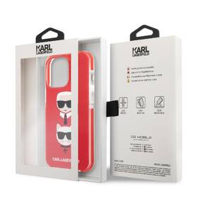 Kryt na mobil Karl Lagerfeld Karl and Choupette Heads na Apple iPhone 13 Pro červený

 obrázek produktu 3 z 3