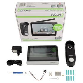 Dveřní videotelefon Evolveo DoorPhone W7 stříbrná barva
