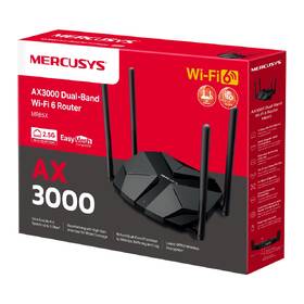 Router Mercusys MR85X, AX3000 Wi-Fi 6 černý

 obrázek produktu 10 z 10
