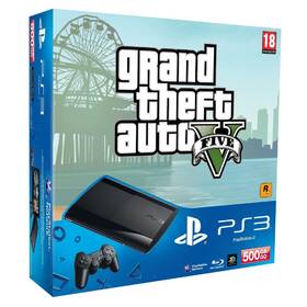 Herní konzole Sony 500GB + Grand Theft Auto 5 (PS719210788) 

 obrázek produktu 1 z 1
