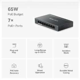 Switch Mercusys MS108GP 

 obrázek produktu 3 z 9