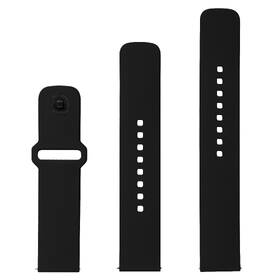 Řemínek FIXED Silicone Sporty Strap s Quick Release 20mm černá barva
